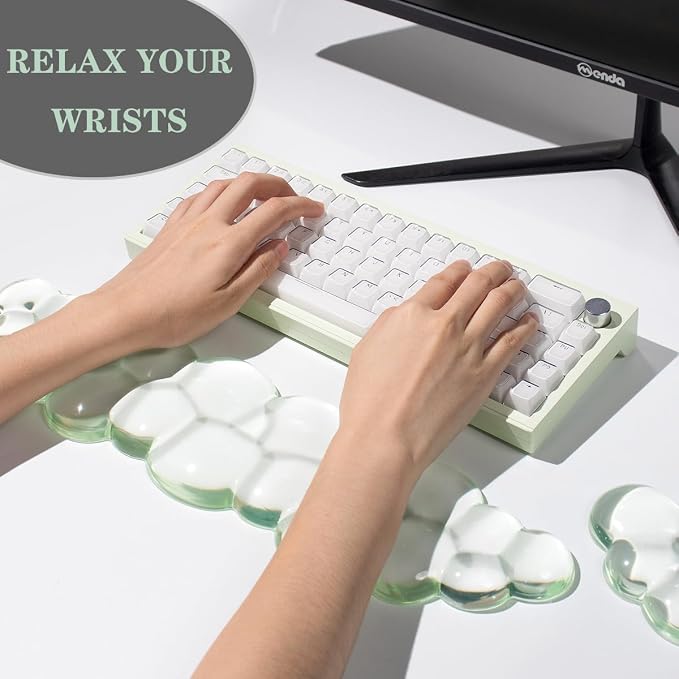 Clear Gel Wrist Rest for Keyboard and Mouse, Cute Ergonomic Silicone Wrist Rest - Image 5