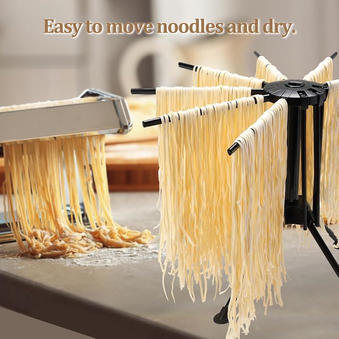 Ourokhome Collapsible Pasta Drying Rack, Plastic Foldable Homemade Fresh - Image 6