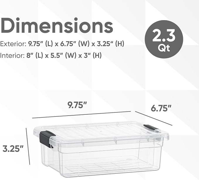 Superio Clear Storage Bins - Image 2