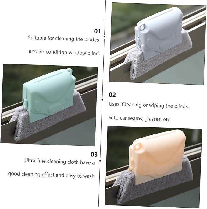 Yardwe 3pcs Window Groove Cleaning Brushes Household Gap Slot Scrubbers - Image 7