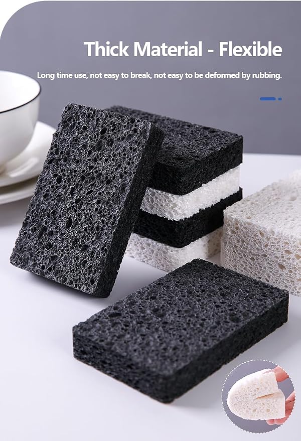 6 - Pack Non-Scratch Scrub Sponges - Sponges - Image 4