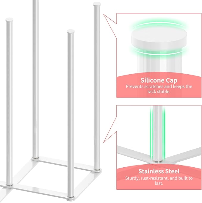 Collapsible Bottle Drying Rack, Baby Bottle Drying Rack, Foldable Cup Draining - Image 8