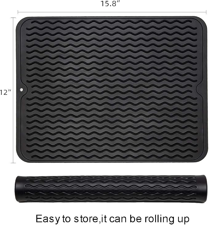 ZLR 2 Pcs Silicone Dish Drying Mats - Image 2