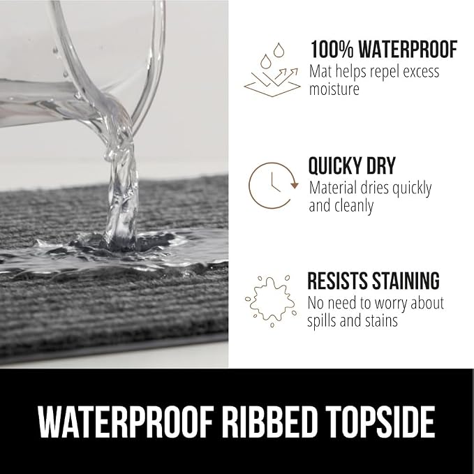 GORILLA GRIP Traffic Guard Door Mat, Heavy Duty Welcome Mats, Commercial Office - Image 3