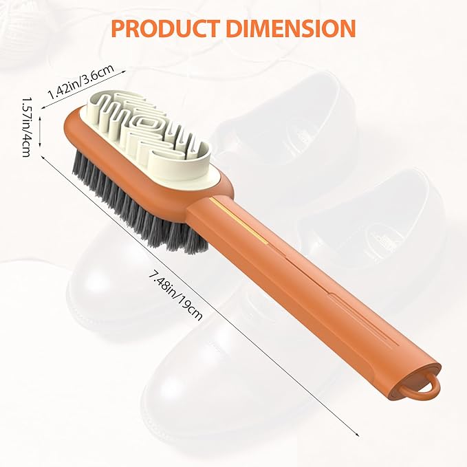 2 in 1 Suede Shoe Brush, Soft Bristle Cleaning Brush - Image 5