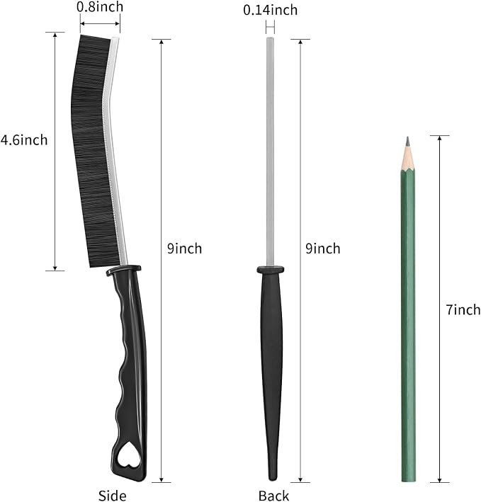 4TH Multi-Purpose Hard Bristle Crevice Cleaning Brush -Deep Reach Gap Cleaning - Image 3