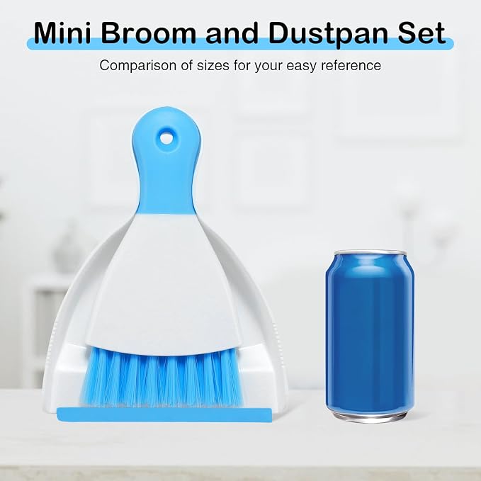 NACENA Mini Dustpan and Brush Set, Small Broom and Dustpan Set Dust Pan and - Image 8