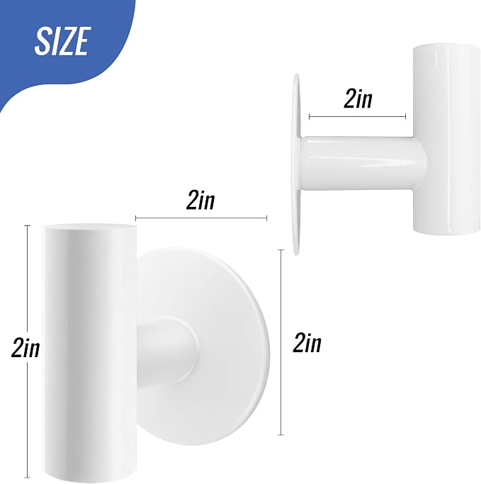 Adhesive Towel Hooks, Chrome SUS 304 Stainless Steel Heavy Duty Waterproof Wall - Image 3