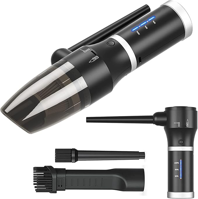 ATEngeus Compressed Air Duster & Vacuum, 77000 RPM Cordless Air Duster by ATEngeus