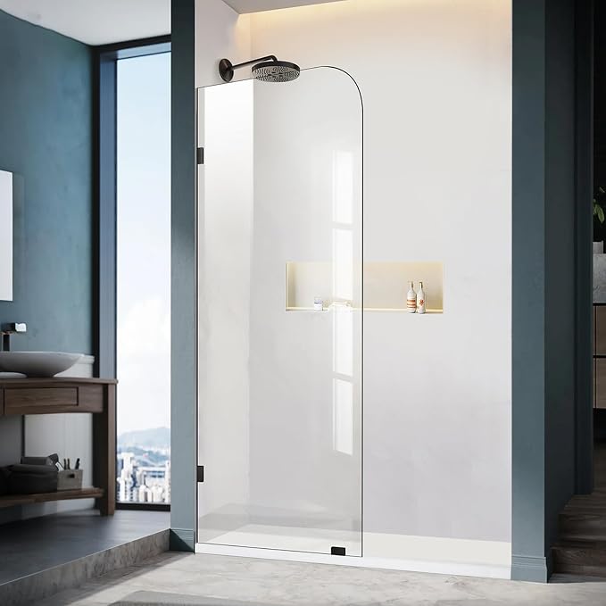 Frameless Shower Door, 3/8" Glass Shower Doors by ELYXIAN