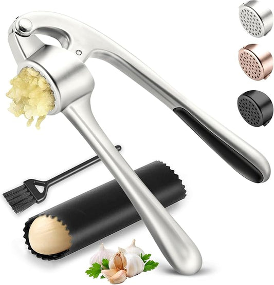 Kitchen Garlic Press, Rust Proof & Dishwasher Safe Garlic Mincer, Durable by Unknown