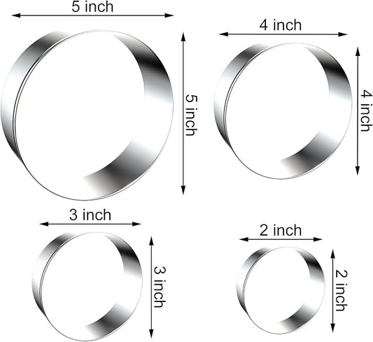 Circle Round Biscuit Cookie Cutter Set - Image 2