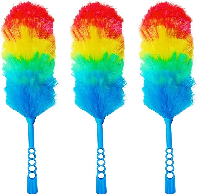 3 Pack Upgrade 19” Rainbow Static Feather Duster by Providequalityproducts