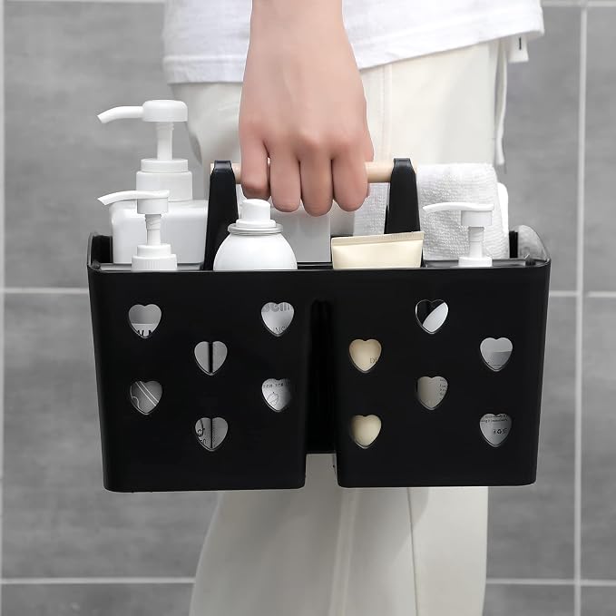 Anyoifax Portable Shower Caddy Plastic Shower Basket Organizer Divided Bathroom - Image 5