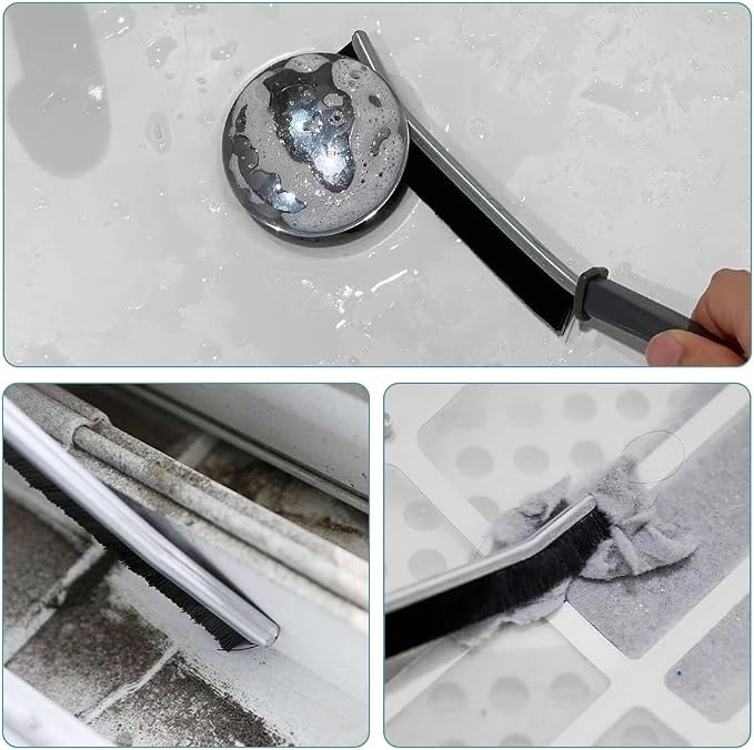 17pcs Crevice Cleaning Brush Set, Bristle Corner Cleaning Brush Set Household - Image 5