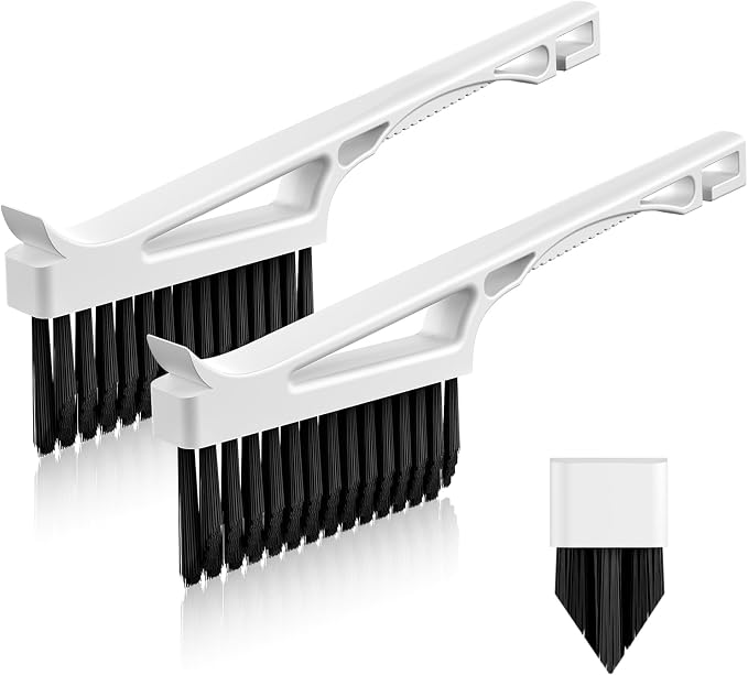 Grout Cleaner Brush V Shape, Stiff Grout Cleaning Brushes by Cleangor