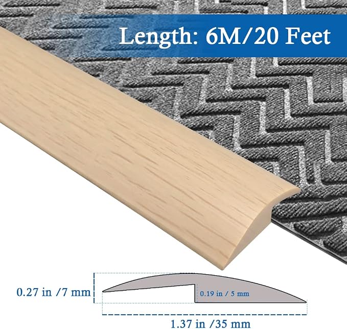 Floor Transition Strip Self Adhesive Carpet & Flooring Transitions Edging Trim - Image 2