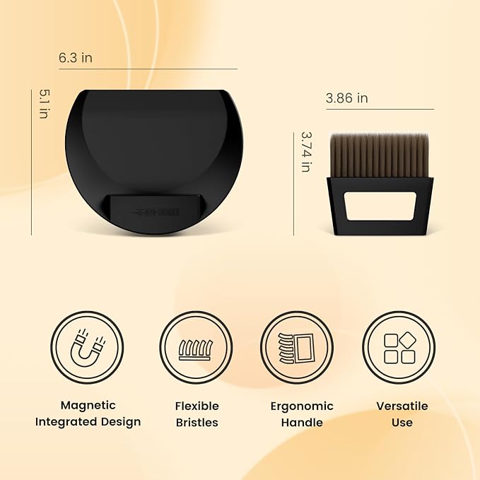 MHW-3BOMBER Small Coffee Brush, Hand Broom and Dustpan Set, Magnetic Small - Image 2