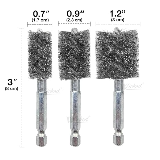 WICKED Professional ID Copper Tube Pipe Cleaner Replacement Brushes) - Image 2