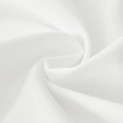 MEILA Wrap Around Bed Skirt Three Fabric Sides Elastic Dust Ruffled 14 Inch Tailored Drop,Easy to Install Fade Resistant-Natural White, Twin/Full