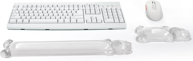 Gel Keyboard and Mouse Wrist Rest Set – Clear Wrist Rest - Image 7