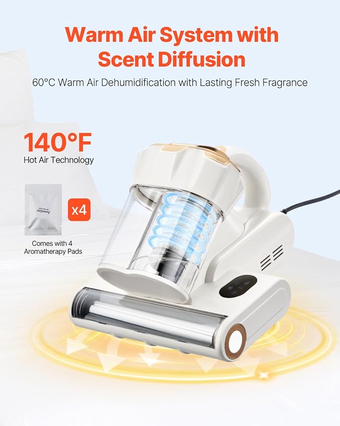VEVOR Mattress Vacuum Cleaner, 550W Bed Vacuum Cleaner - Image 3