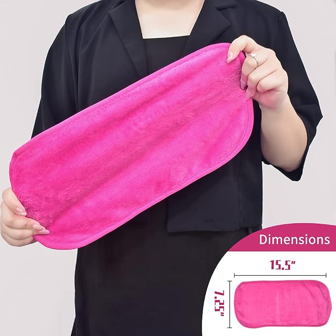 UWEME Makeup Remover Cloths 4 Count: Microfiber Reusable Fast Drying Washcloth - Image 3