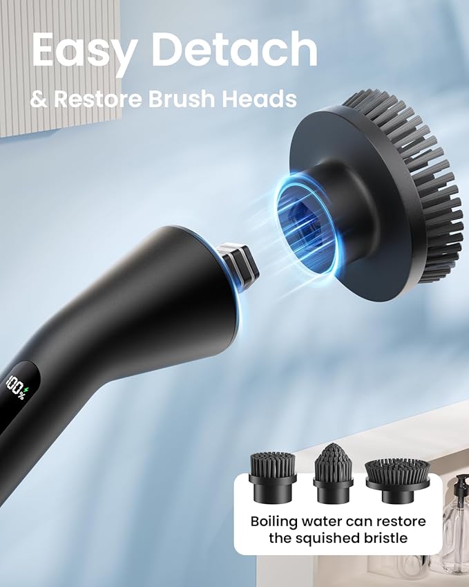 Leebein Electric Spin Scrubber, 2026 Upgraded Cordless Cleaning Brush Bathroom - Image 4