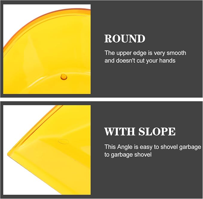 Handheld Garbage Dustpan Handle Heavy-Duty Plastic Cleaning Tool - Image 4