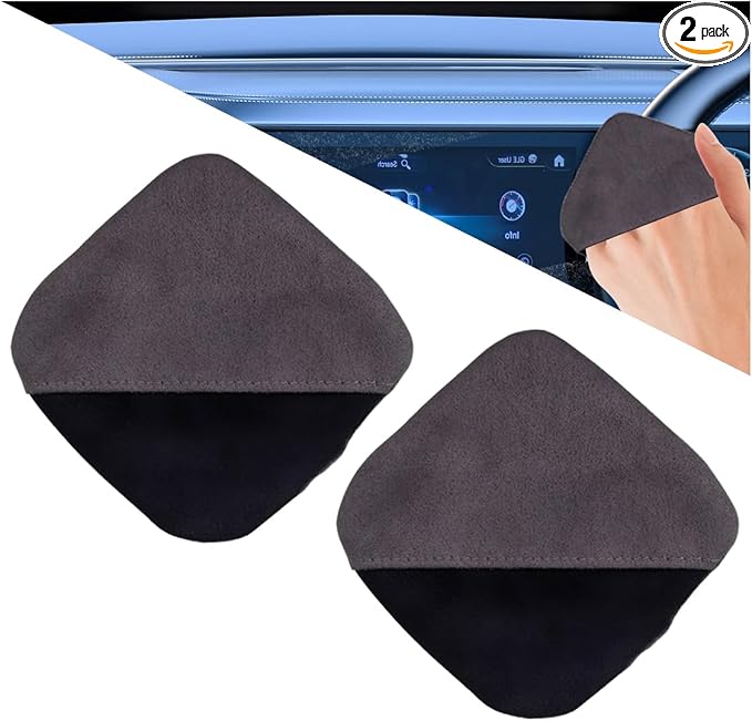 Square Car Touch Screen Cleaner Cloth, Microfiber Cleaning Pad Car Cleaning by KITUREK