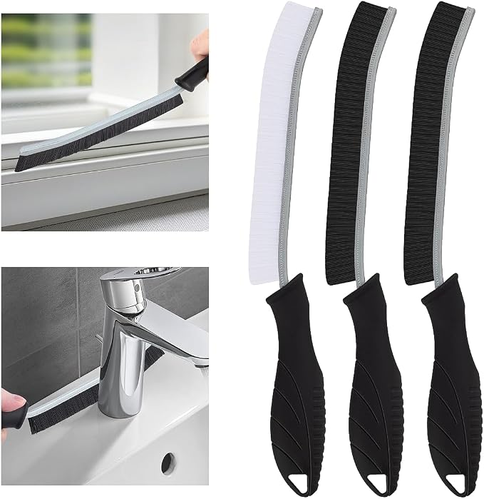 3Pcs Hard Bristle Crevice Cleaning Brush, Scrub Brush, Kitchen Sink Cleaning by TQRR