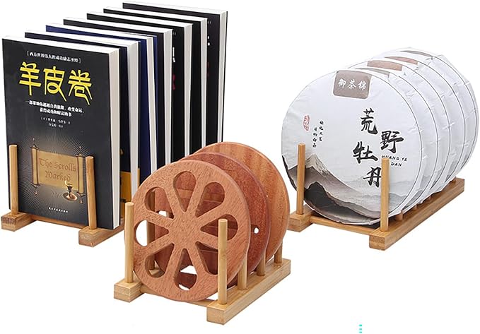 Kunovo Bamboo Dish Rack, Pot lid/Plate/Cutting Board Organizer - Image 6