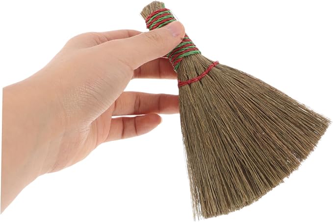 OUNONA Natural Corn Broom with Handle Small Whisk Broom - Image 9
