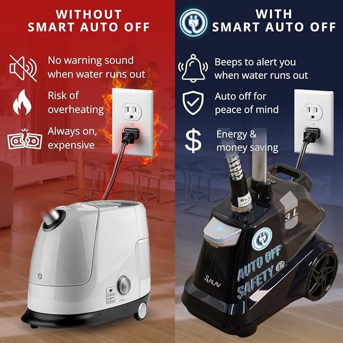 SALAV Commercial-Grade Standing Garment Steamer - Image 3
