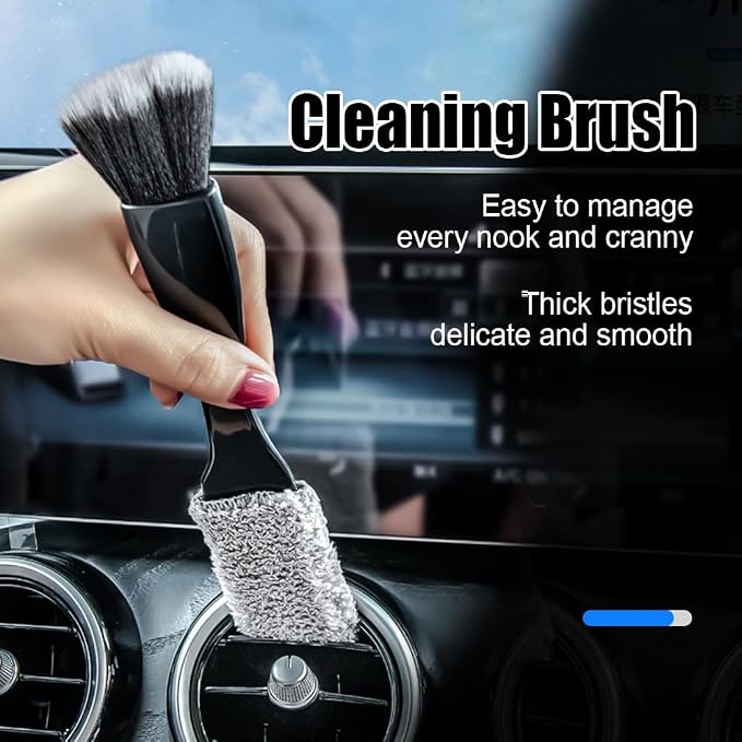 Double Head Brush for Car Clean, Cleaning Brush, Soft Car Detailing Brush - Image 7