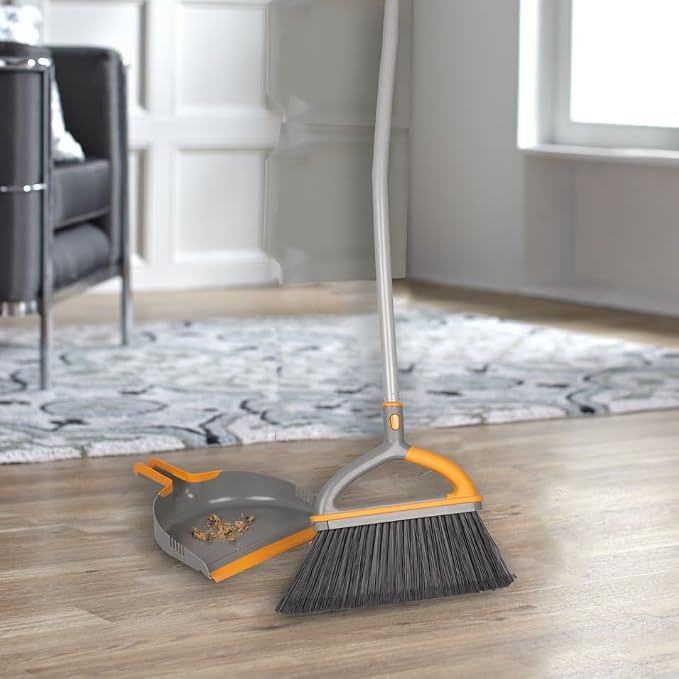 Casabella Ergo Broom & Dustpan Set Angled Broom - Image 5