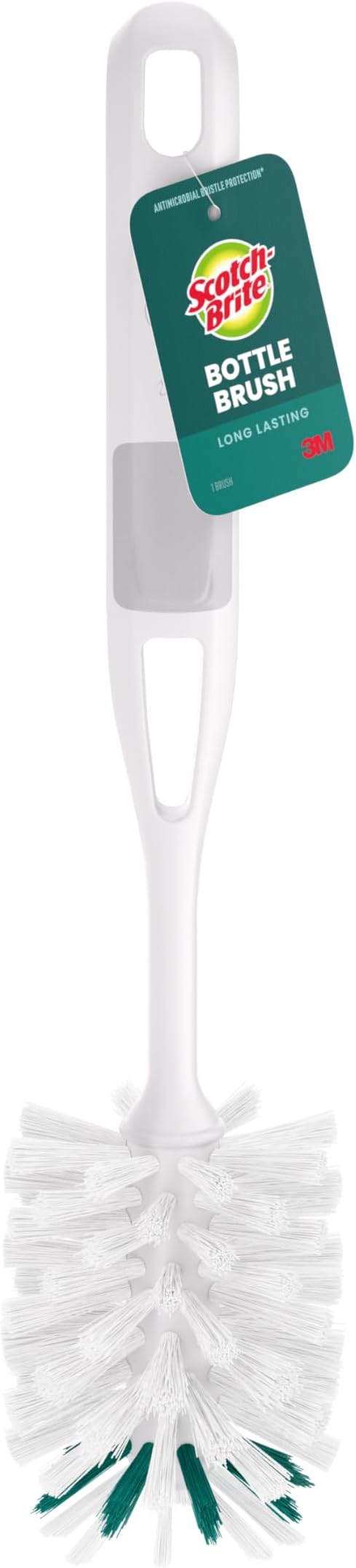 Scotch-Brite Glass and Water Bottle Brush, Long-Lasting, Safe on Glassware by Scotch-Brite