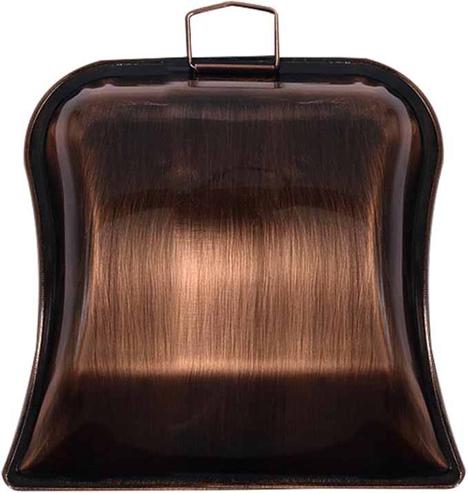 VICASKY Small Handheld Desktop Dustpan in Antique Copper Color, Stainless Steel by VICASKY