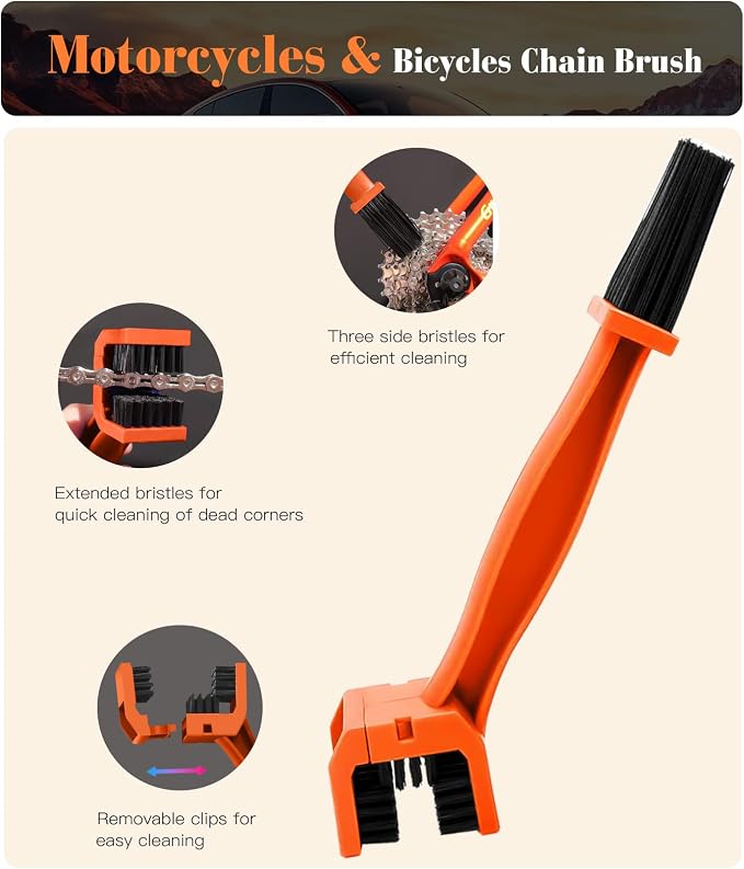 YeewayVeh 7PCS Motorcycle Cleaning Kit - Image 6