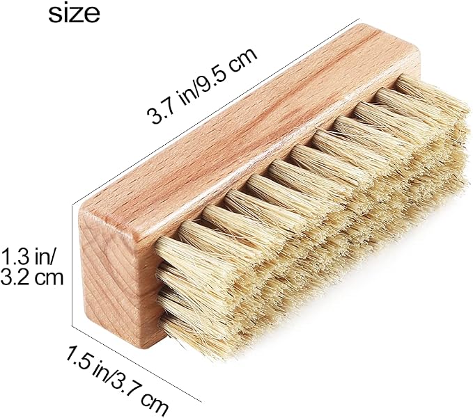 Sneaker Shoe Cleaner Brushes, Boar Bristles Wooden Cleaning Brush Cleans Dirt - Image 5