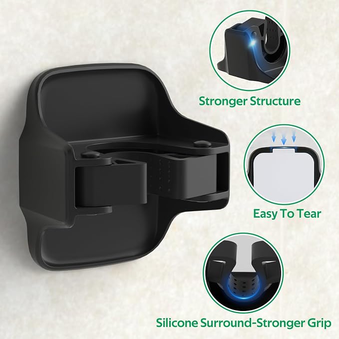 reliahom 5 Pack Broom Holder Wall Mount Mop Grippers No Drilling Self Adhesive - Image 3