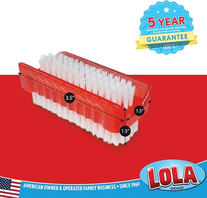 LOLA Classic Hand & Nail Brush, 2 Sided - Image 2