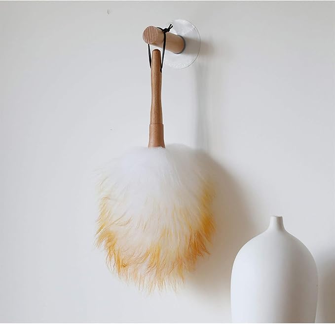 Feather Duster, 13.4-Inch Lambswool Duster, Pure Lambs Wool - Image 3