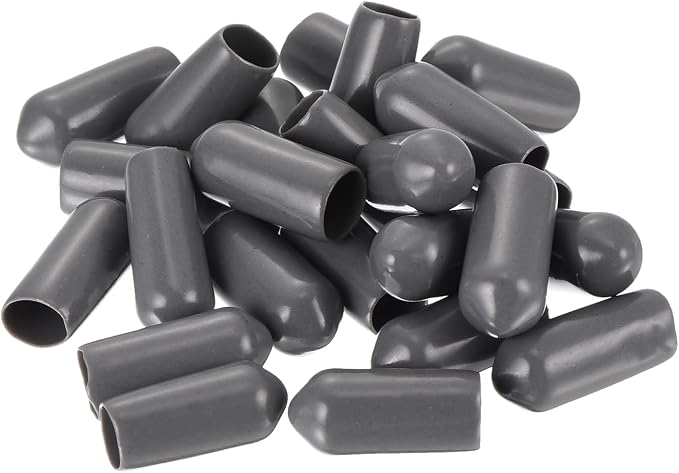 uxcell 20pcs Rubber End Caps 6mm ID Vinyl PVC Round Tube Bolt Cap Cover Screw - Image 4