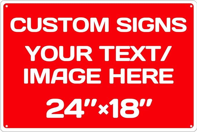 Personalized Aluminum Weatherproof Metal Signs by Repaly