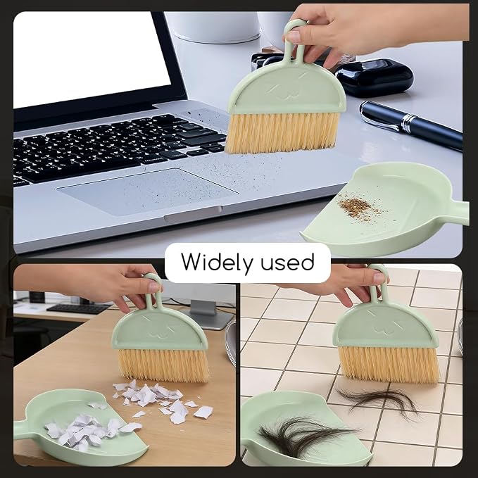 Mini Dust Pan with Broom Set, Small Broom and Dustpan Set Mini Hanging - Image 6