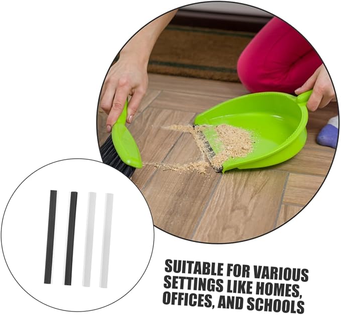 4pcs Rubber Dustpan Replacement Strips Soft Edge Inserts - Image 9