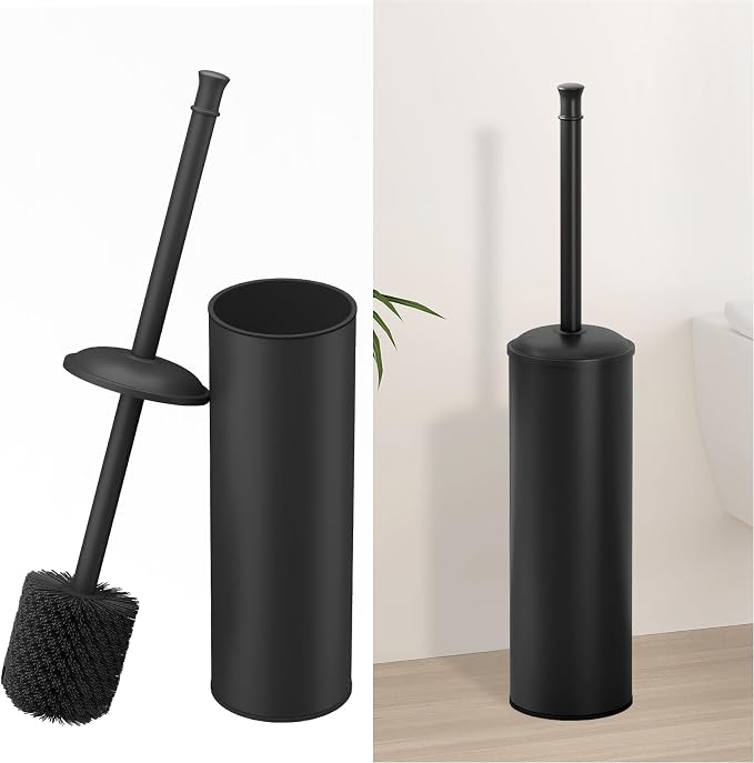 BESy Toilet Brush and Holder, Toilet Cleaner Bowl Set by BESy