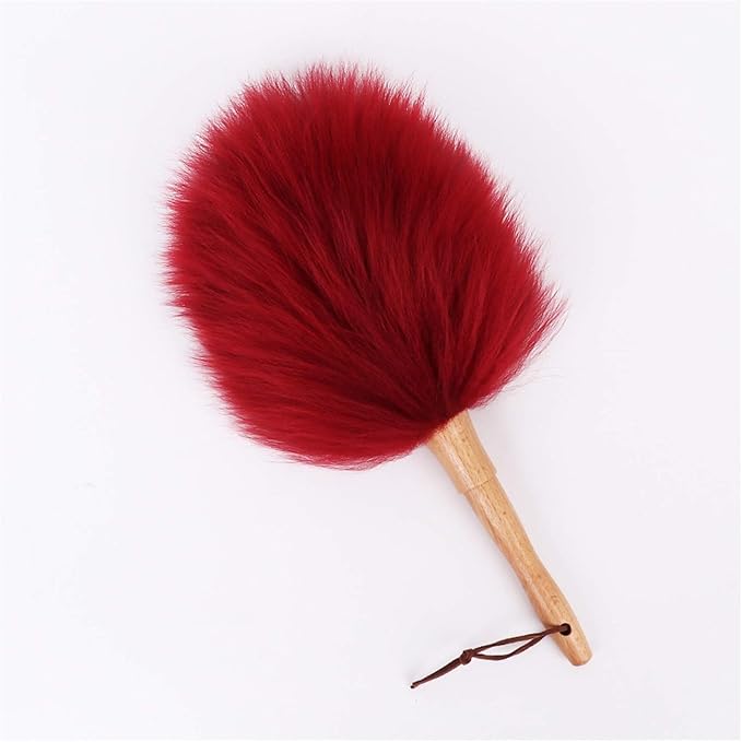 Pure Lambs Wool Duster with Wood Handle, Fluffy Lambswool Duster, Good Grips by Unknown