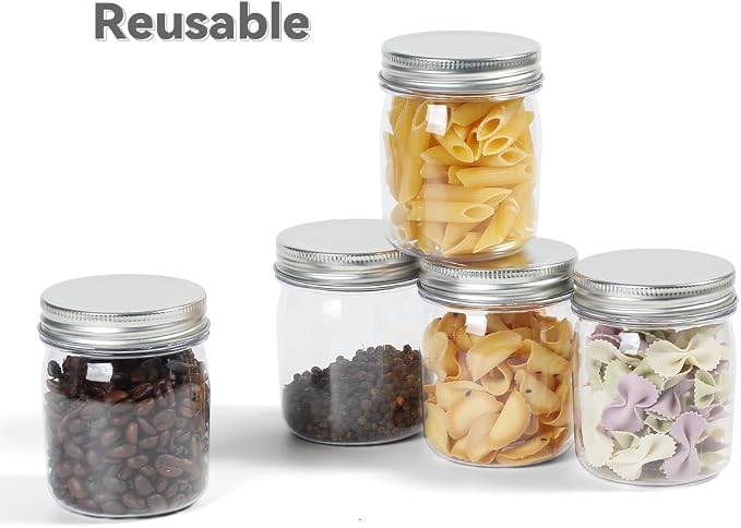 Plastic Mason Jars Reusable Storage Containers - Image 7